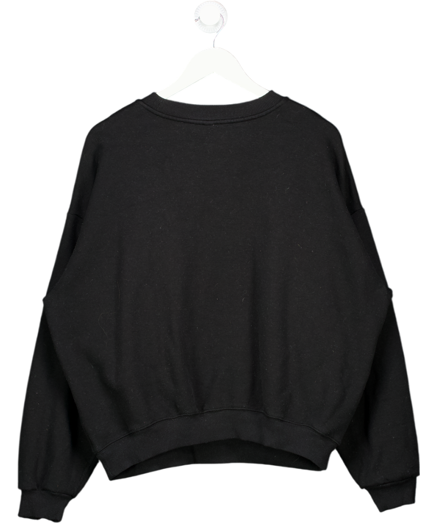 SKIMS Black Skims Cotton Fleece Classic Crew Sweat UK XL