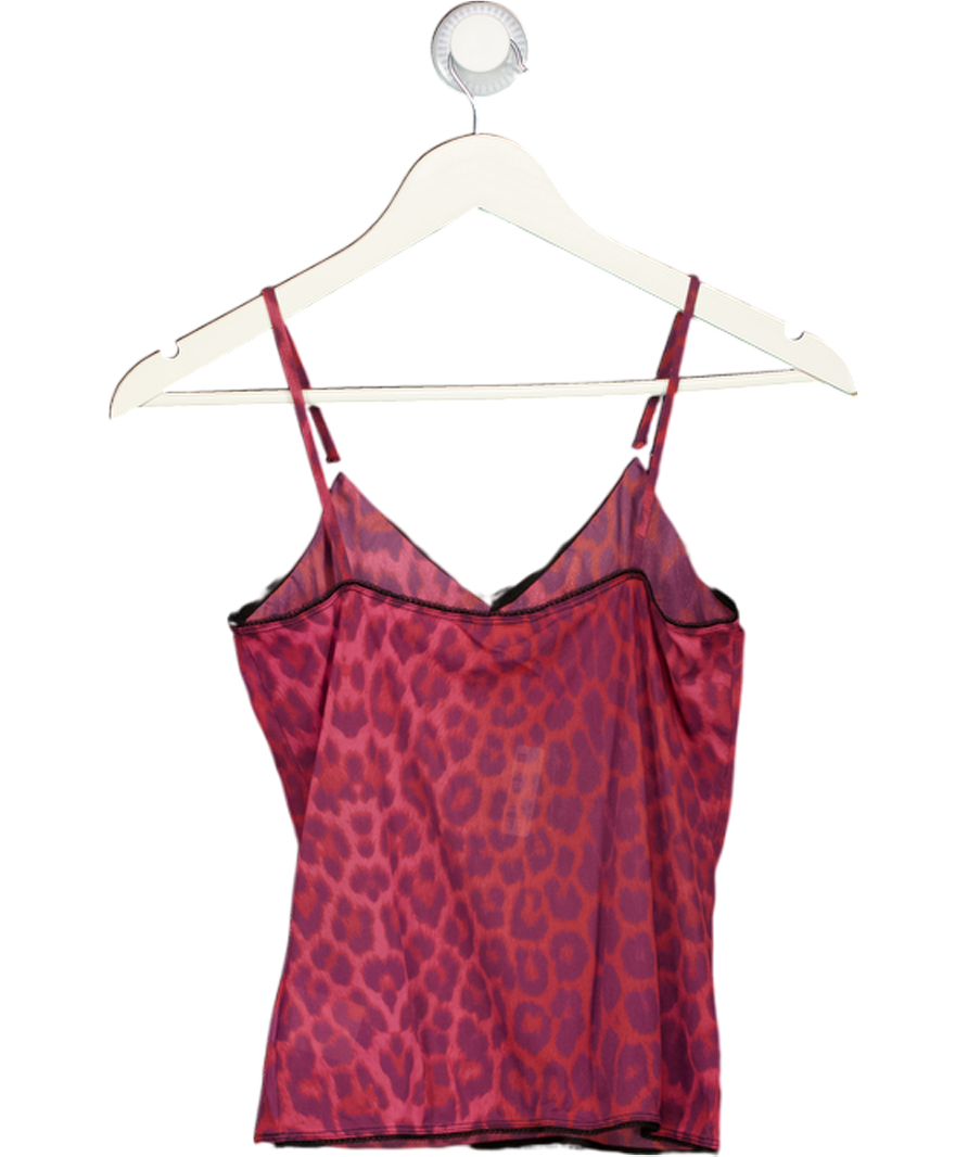 GUESS JEANS Pink Animal Print Cami Top UK L