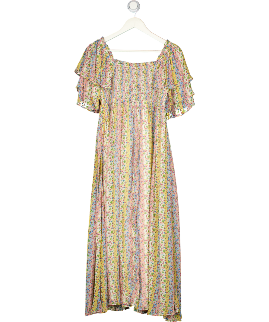 byTIMO Multicoloured Memory Lane Georgette Tieband Dress UK M