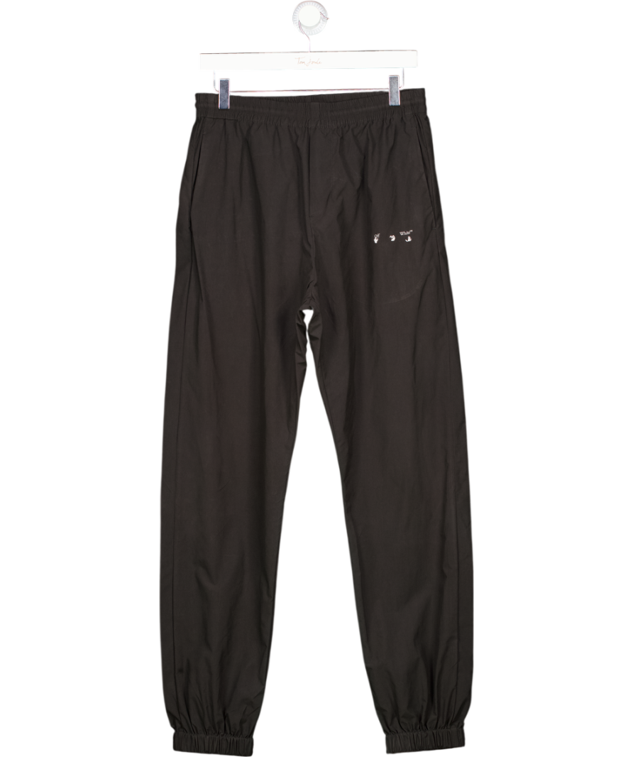 OFF-WHITE Black Logo Track Pants UK S