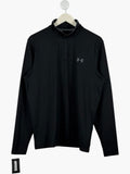 UNDER ARMOUR Black 1/4 Zip Long Sleeve Sports Top UK M