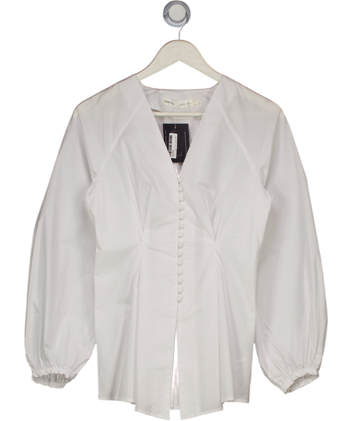 INWEAR Helvel White Cotton Shirt UK 8