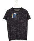 Young LA Black Digital Camo Compression T-shirt UK L