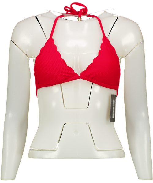 Heidi Klein Red Pampelonne Scalloped Bikini UK S