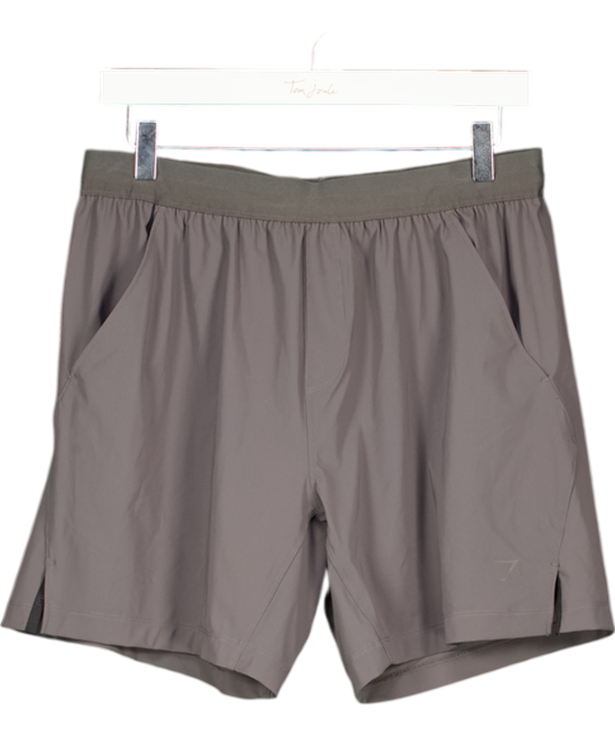 GYMSHARK Grey Gym Shorts UK M