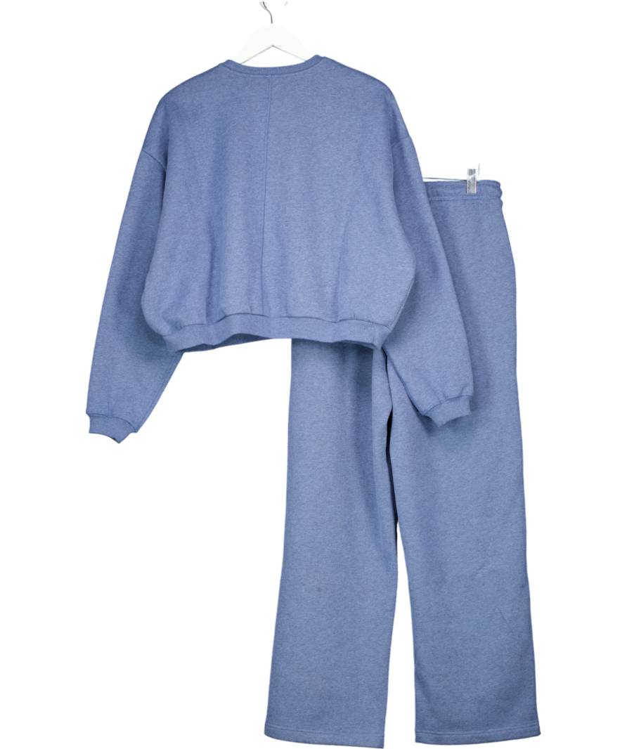 gymshark Blue Cosy Luxe Sweatshirt And Jogger UK M