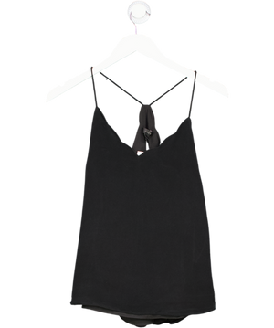 J.Crew Black Scalloped Cami Top UK S