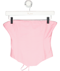 White Fox Bustier Hot Pink Top UK S