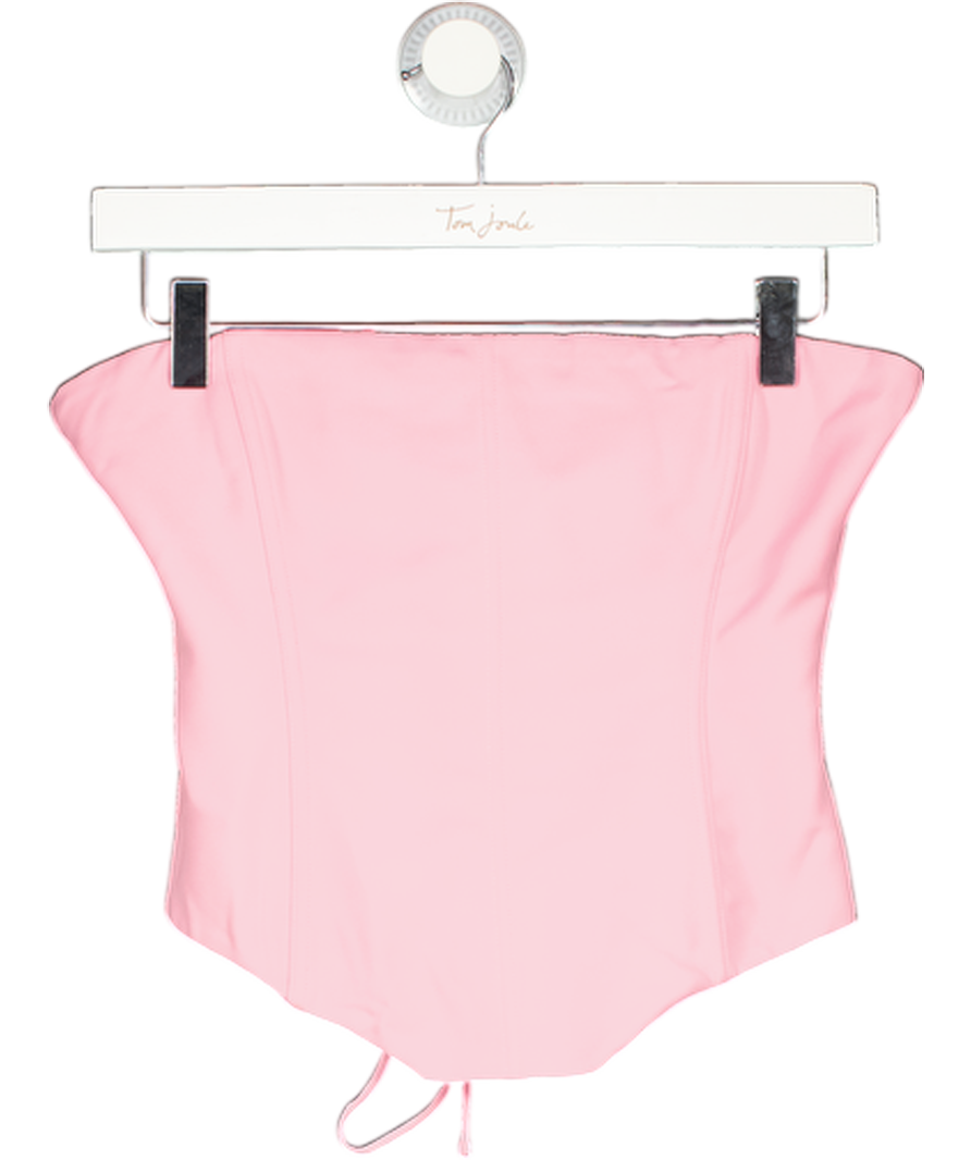 White Fox Bustier Hot Pink Top UK S