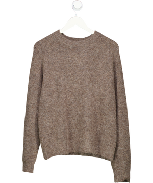 ZARA Brown Marl Jumper With Wool And Alpaca UK L