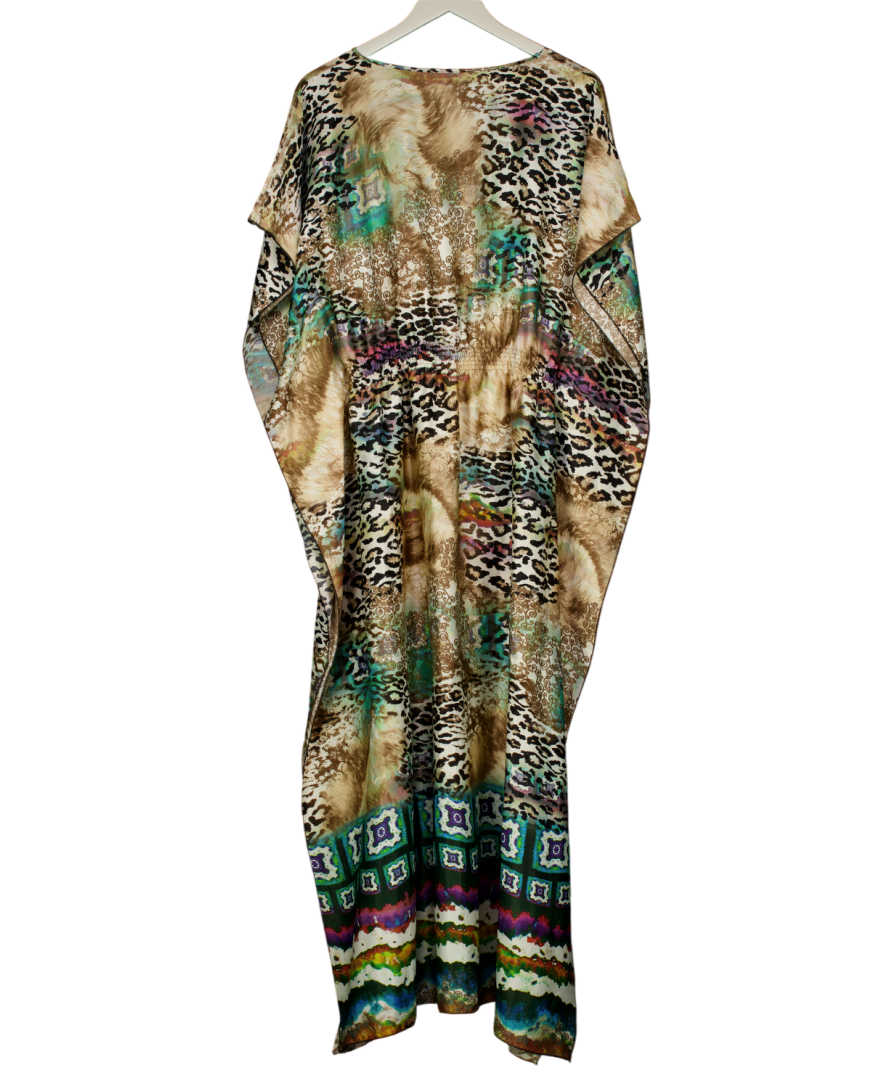 VIVIAN WONG Multicoloured Animal Print Kimono Cover-up UK S