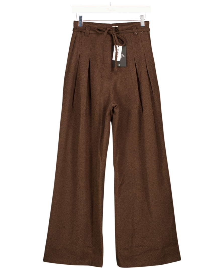 4th & Reckless Brown Luca Trousers UK 10