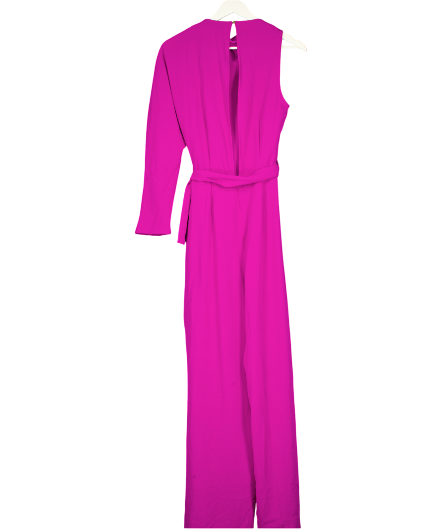 ZARA Purple Asymmetric Belted Jumpsuit UK S