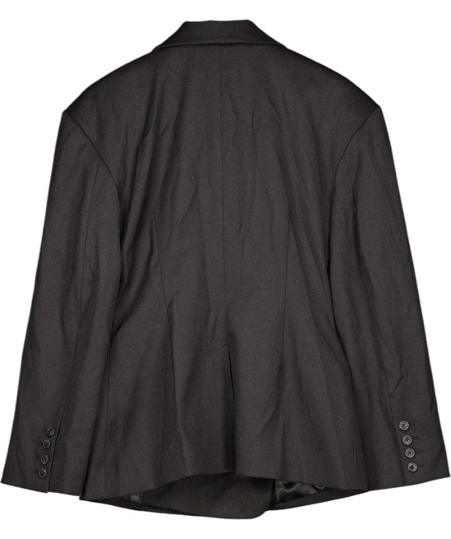 House of CB Black Hudson Hourglass Stretch-woven Blazer UK M