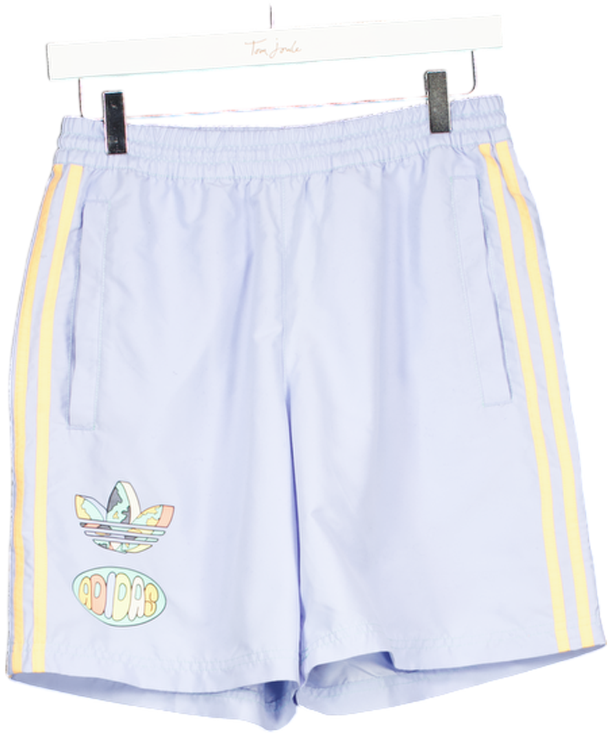 adidas Blue Summer Graphic Shorts UK S