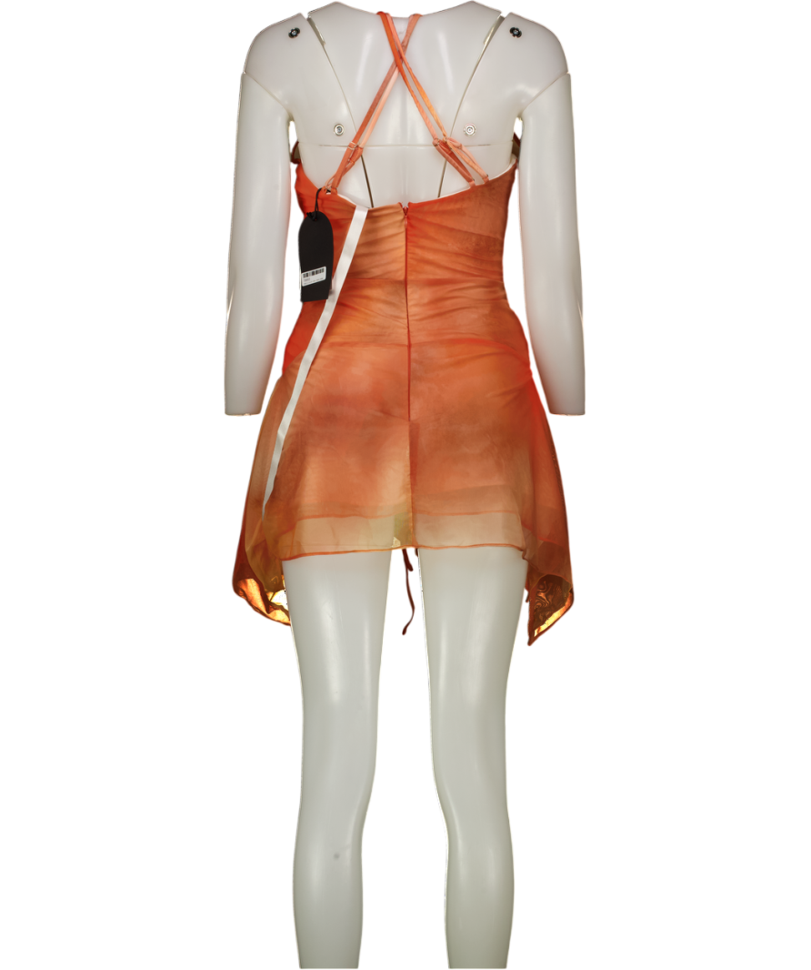 Mistress Rocks Orange Ombre Cutout Mini Dress UK S