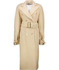 ROWEN ROSE Beige Tweed Signature Trenchcoat Fr34 UK 6