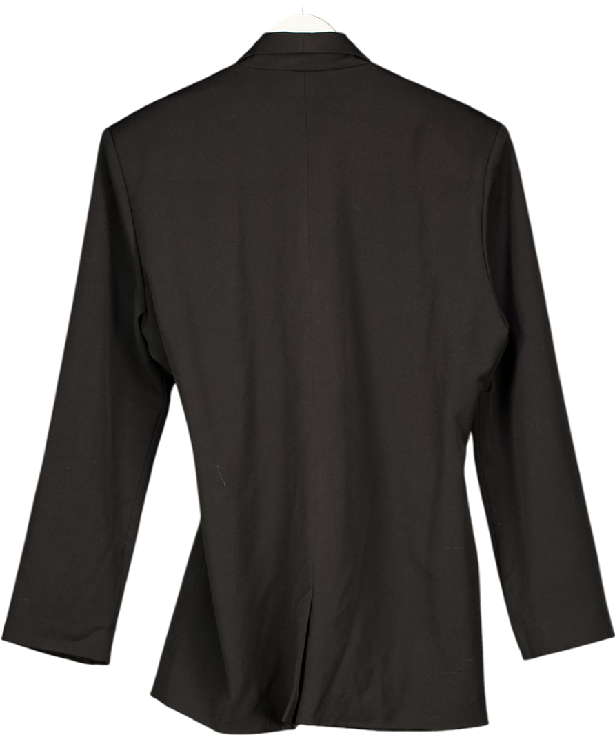 LAMARA LONDON Black Rocca Tailored Jacket UK XS/S