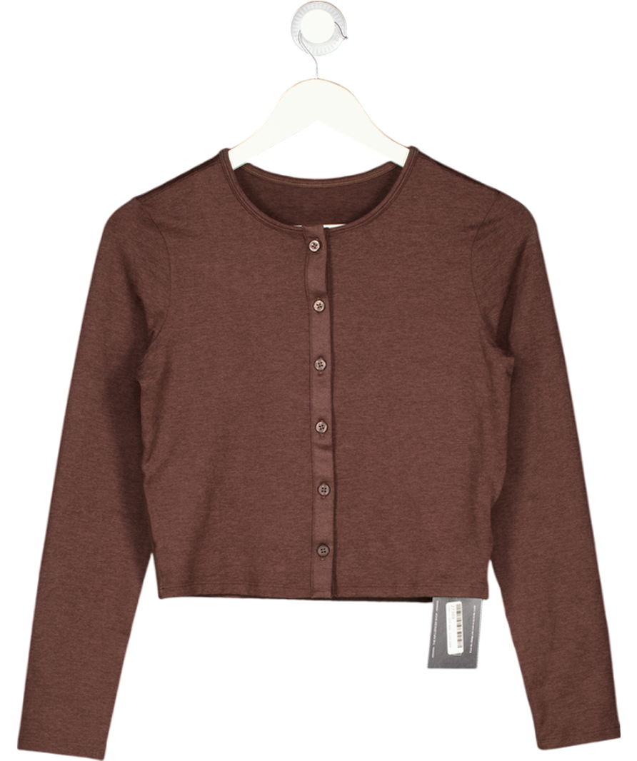VUORI Brown Super Soft Halo Cardigan UK XS