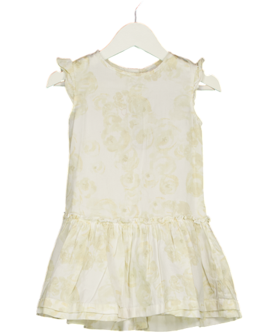 PETITE BATEAU Cream Ivory Floral Cotton Dress 2 Years