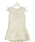 PETITE BATEAU Cream Ivory Floral Cotton Dress 2 Years
