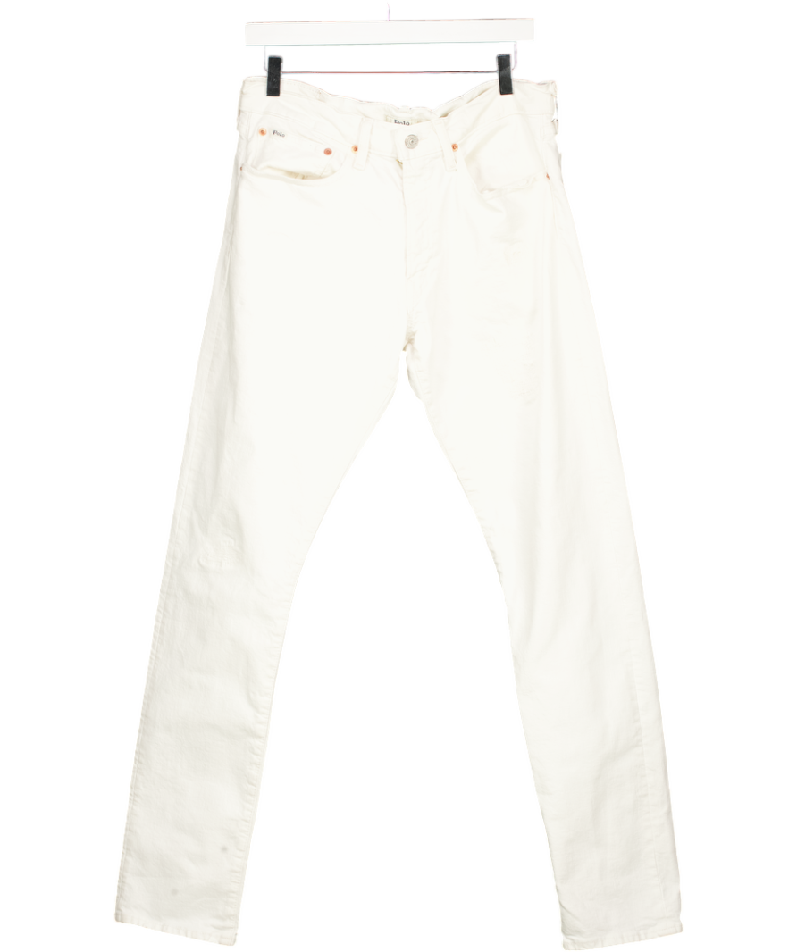 Ralph Lauren White High-rise Boot Jean UK S