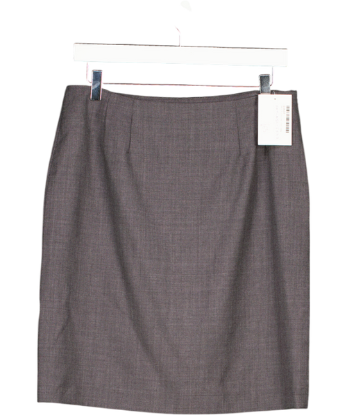 Aquascutum Grey Wool Shift Mini Skirt UK 12