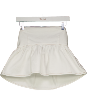 WHITE FOX White Dedicated To Growth Denim Bandeau Top UK XS