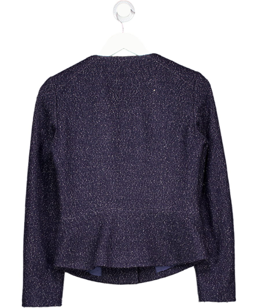 BOSS Blue Asymmetric Tweed Jacket UK 6