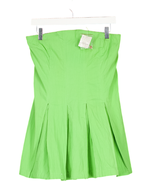 FREE PEOPLE Green Made Me Smile Mini Dress UK XS