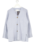 MALINA Blue Alpaca Blend Boyfriend Cardigan UK S