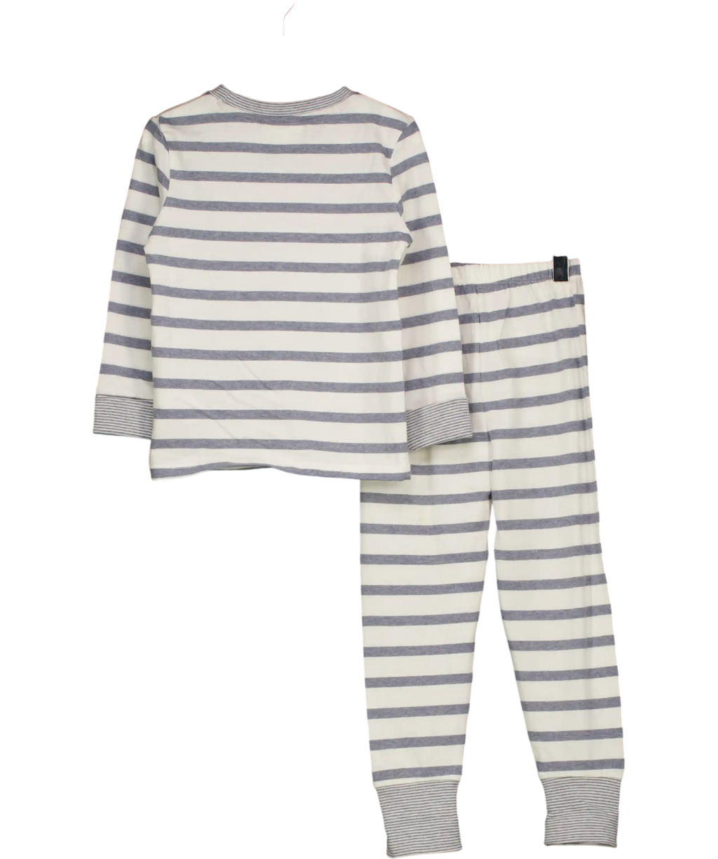 THE WHITE COMPANY KIDS Jingles Reindeer Blue Stripe Pyjamas Age 3-4 Years 3 Years