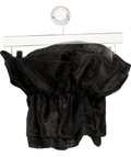 White Fox Black Organza Bandeau Top UK M