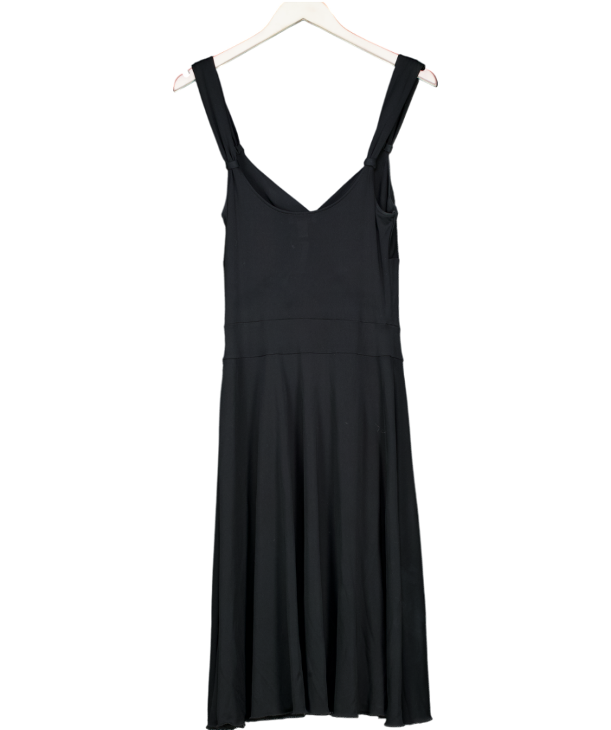 Moschino Black Aeffe Spa Knee Length V-neck Dress UK 14