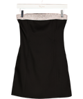 Meshki Black Mini Diamanté Dress UK XS