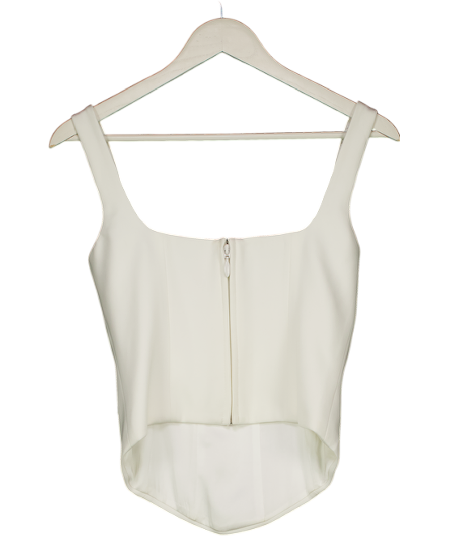 Nadine Merabi Ivory White Embellished Bree Top UK 8