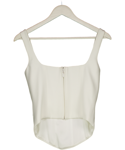Nadine Merabi Ivory White Embellished Bree Top UK 8