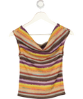 Jaded London Multicoloured Cata Multi Stripe Asymmetric Knit Top UK M