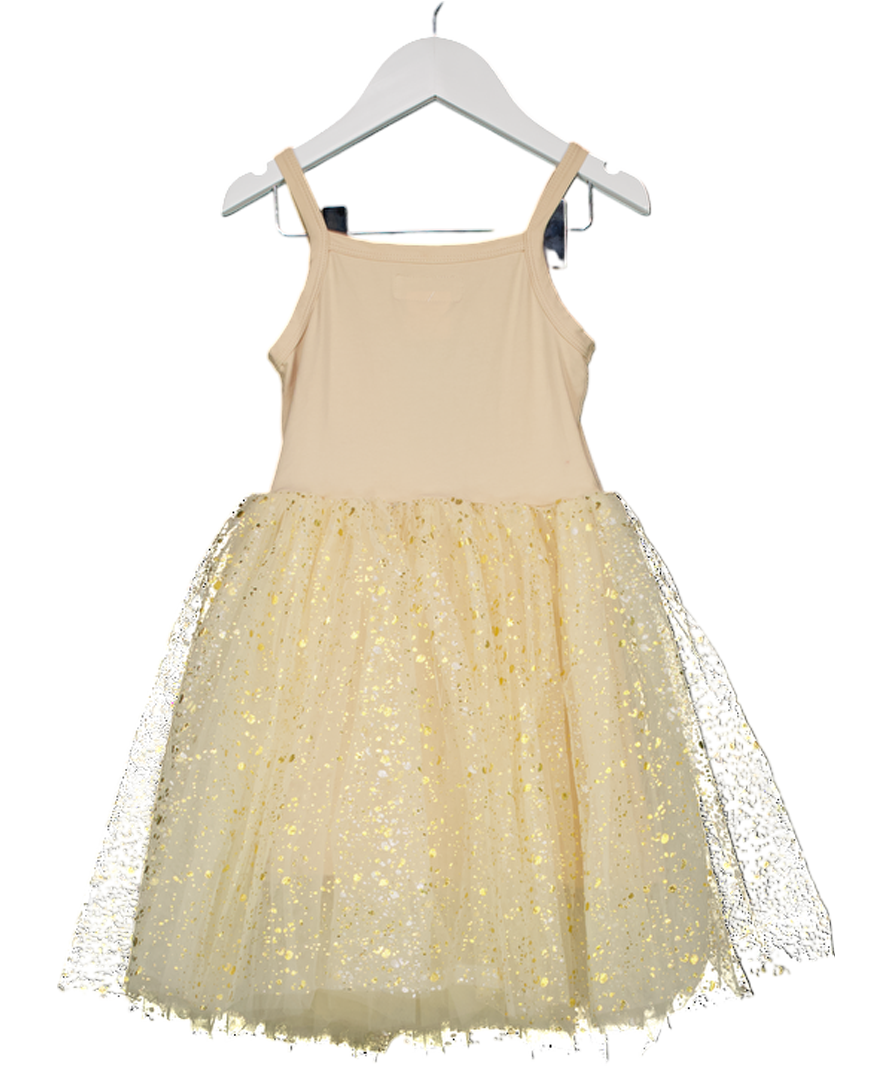 Bob & Blossom Metallic Sparkle-embellished Tutu Cotton-blend Dress 4 Years
