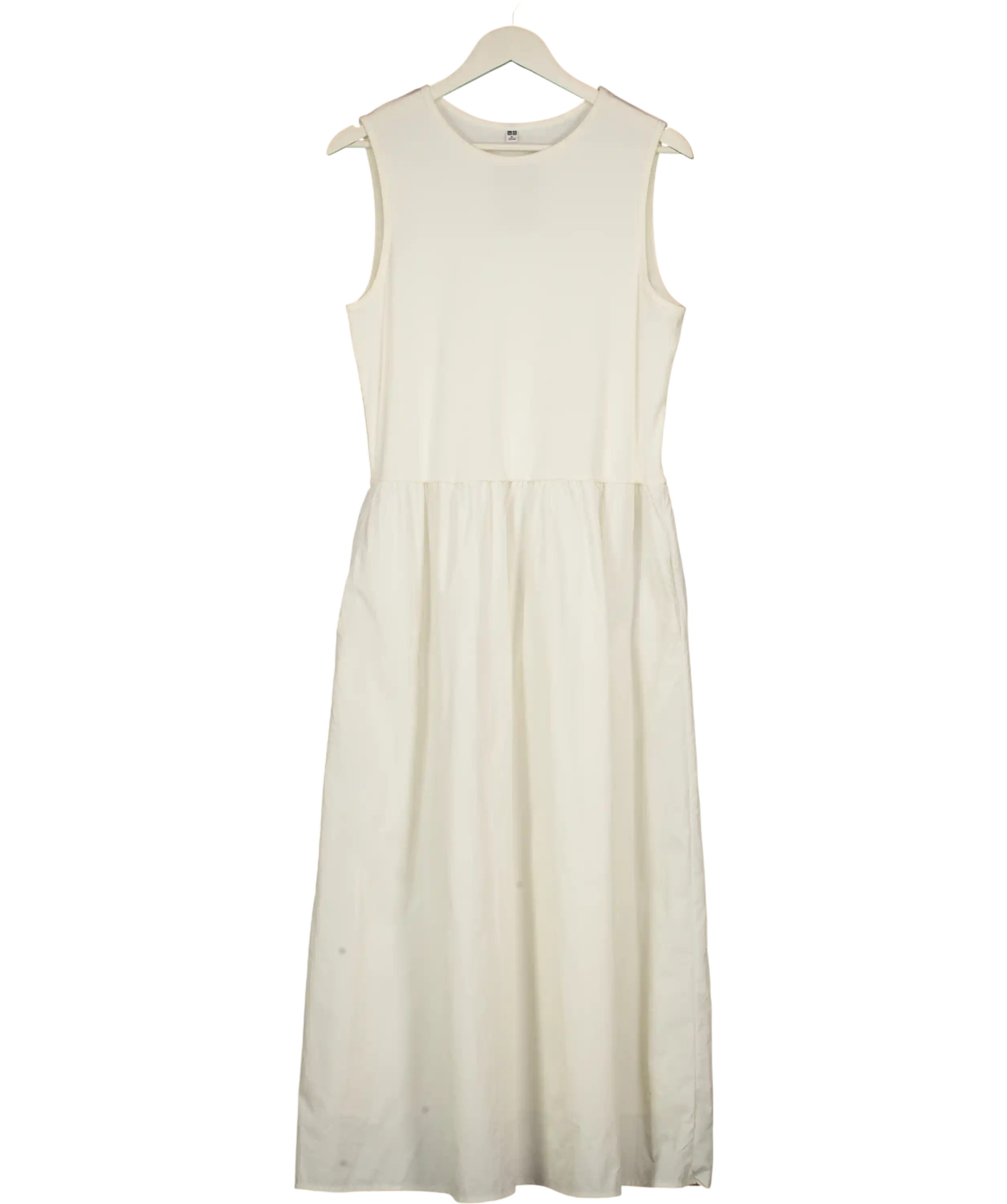 Abercrombie & Fitch White Sydney Smocked Maxi Dress UK XL