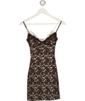 OUTCAST Michaela Mini Dress Brown UK XS