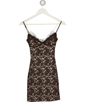 OUTCAST Michaela Mini Dress Brown UK XS