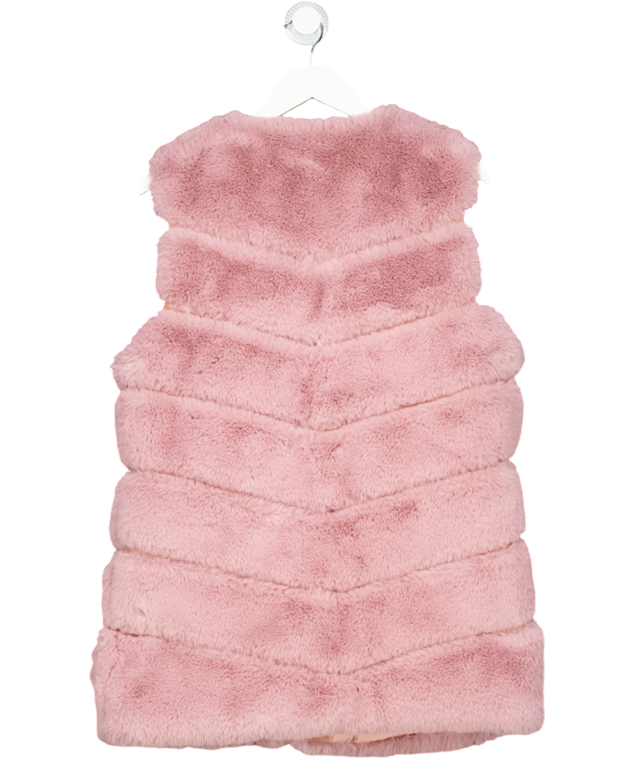 Yu & Me Pink Faux Fur Gilet One Size