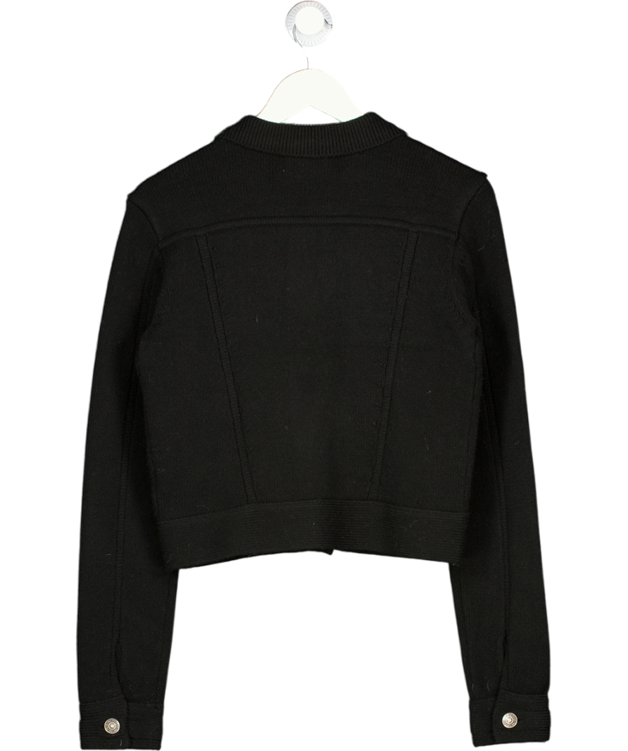 FREE PEOPLE Black We The Free Uptown Sweater Jacket UK S