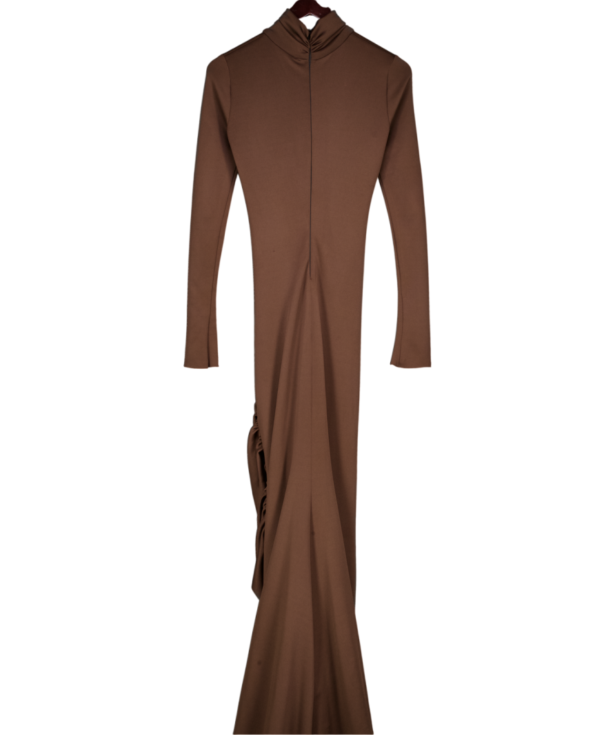 SALMA OSMAN Brown Chocolate Starlight Gown UK XS