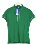 ADIDAS Green Golf Originals Solid Ladies Golf Polo Shirt UK M
