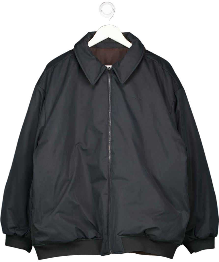 T/ALA Blue Reversible Bomber Oversized Woven Jacket UK L/XL