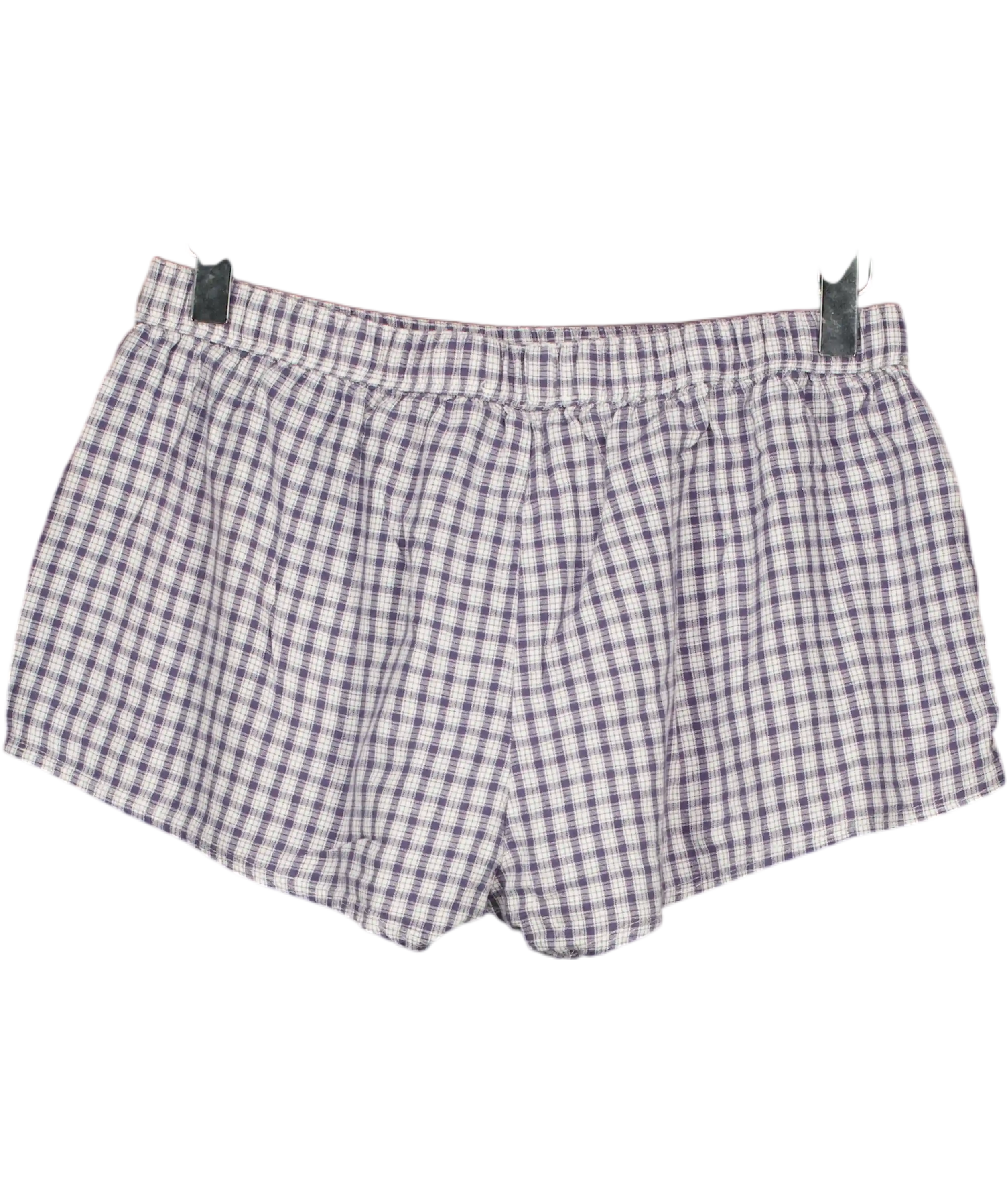 Brandy Melville Blue Poppy Plaid Shorts UK XS