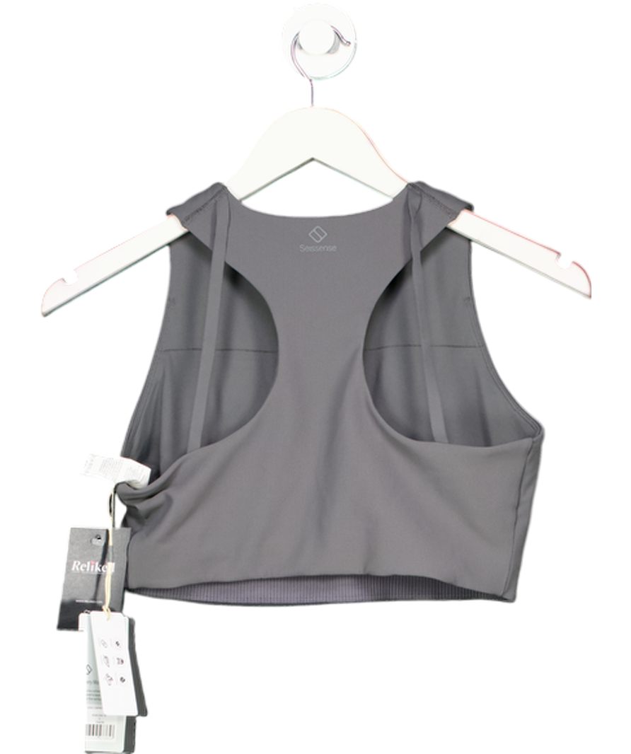 seissense Grey Henri Compression Bra UK S
