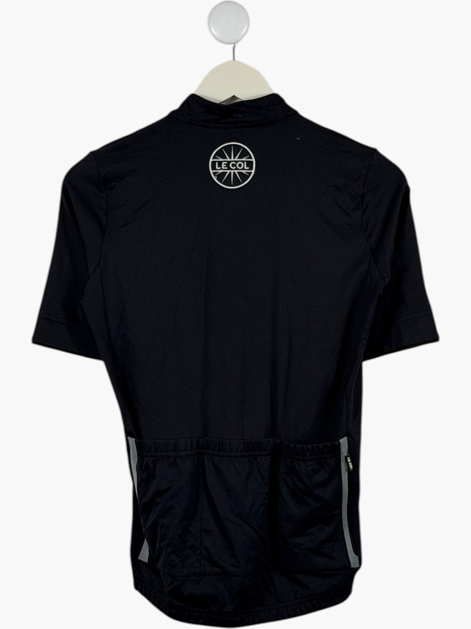 LE COL Black Cycling Jersey Top UK M